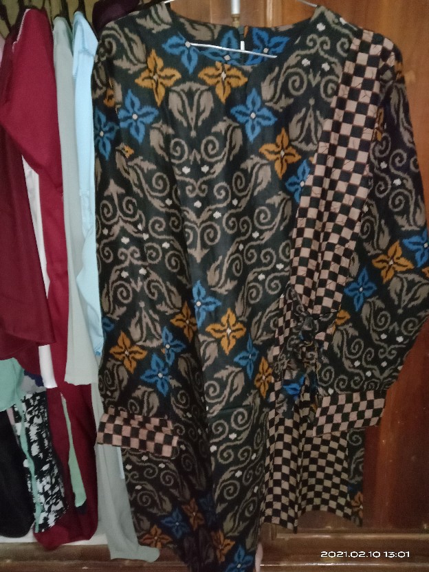 Terlaris Serut Genes Jelita Tunic Navbor Yelbor Whitbor Creambor Tunik Batik Modern Hrb030 Dolbi Dob