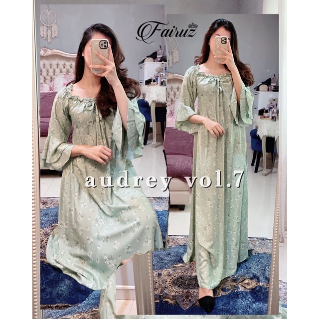 Daster arab FAIRUZ AUDREY Homedress Rayon Homewear Original Label-FAY: D.MINT VOL.7