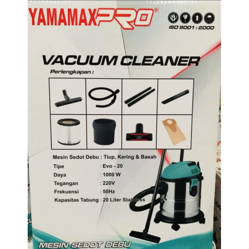 Mesin Sedot debu vacuum cleaner 3 in 1 (basah, kering, tiup) YAMAMAX PRO EVO-20