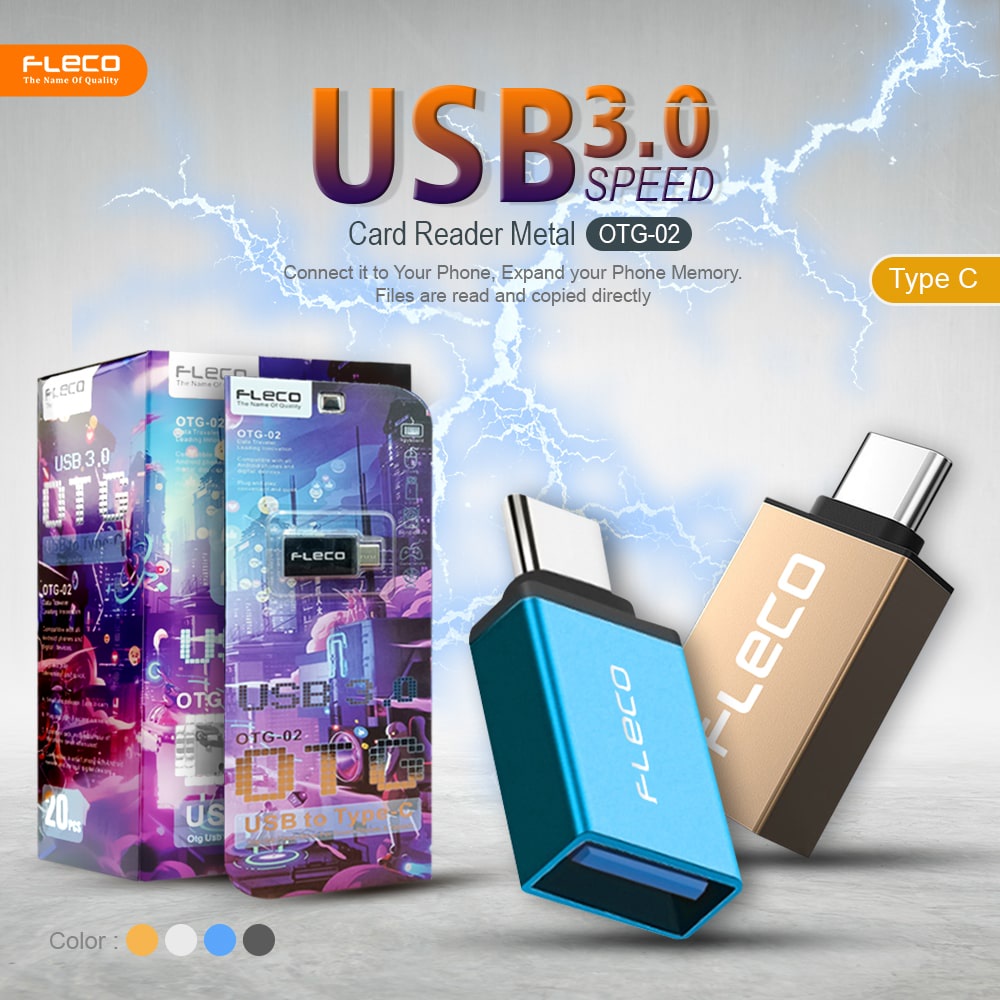 OTG FLECO METAL Type C - Micro / USB 3.0 / OTG Adapter