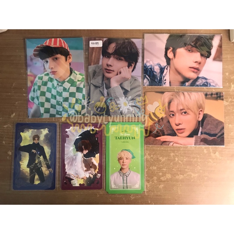 POSTCARD TXT TAEHYUN & HUENINGKAI H:OUR, LUCKY DRAW STILL DREAMING, FAIRY PROFILE SG21, CHARACTER CA