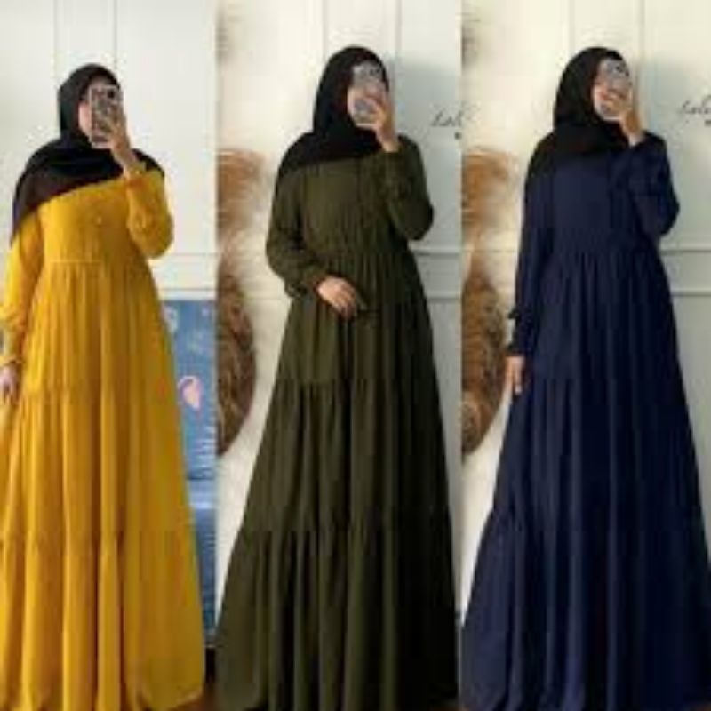 Gamis rempel nadia dresa fashion muslim remaja