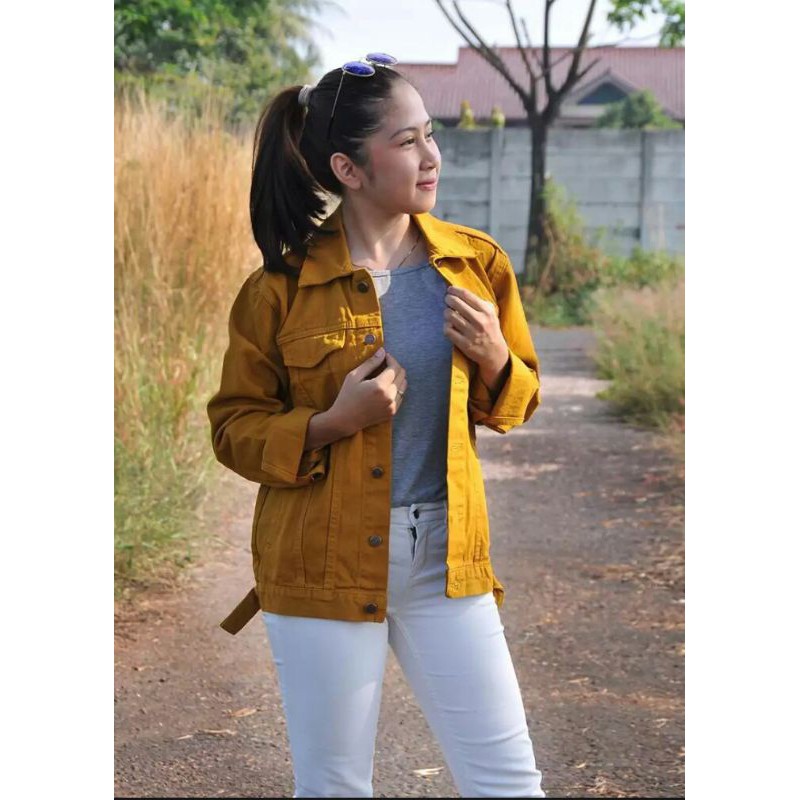 JAKET BIONDY CROP JEANS DENIM JAKET WANITA TERBARU MURAH JAKET CEWEK JINS BIONDY-3