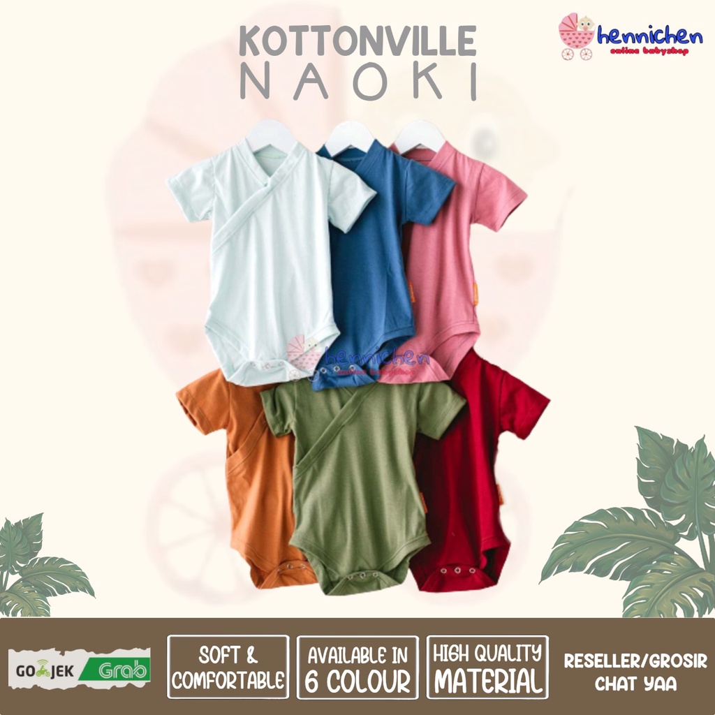 KOTTONVILLE TAKOYAKIDS NAOKI SHORT SLEEVE BODYSUIT JUMPER BAYI 0-24 BULAN