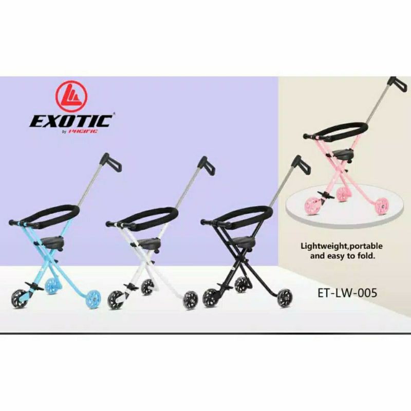 (FREE ALAS) STROLLER PORTABLE MICRO TRIKE KURSI DORONG LIPAT 3 RODA TRICYCLE SCOOTER BAYI PMB