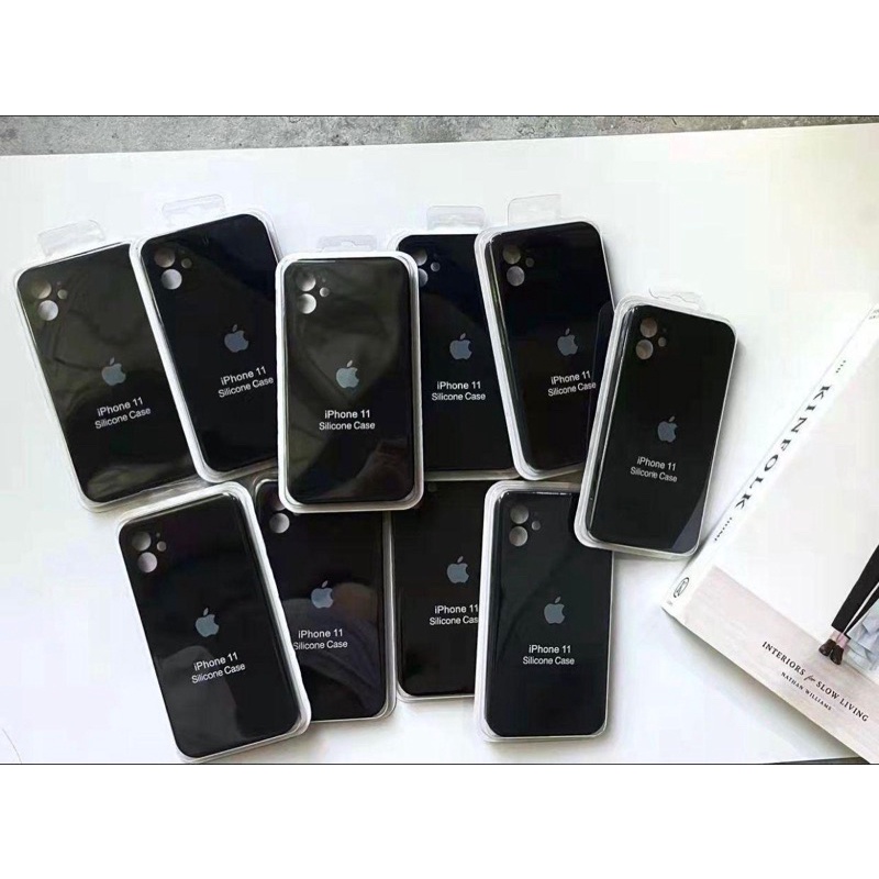 PROMO SENAYAN BLACK EDITION SILICON CASE FOR  13 ANTI NODA FULL BODY FULL WARNA  ALL TYPE IPh