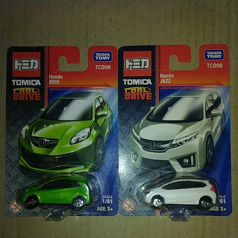 diecast tomica honda jazz dan honda brio