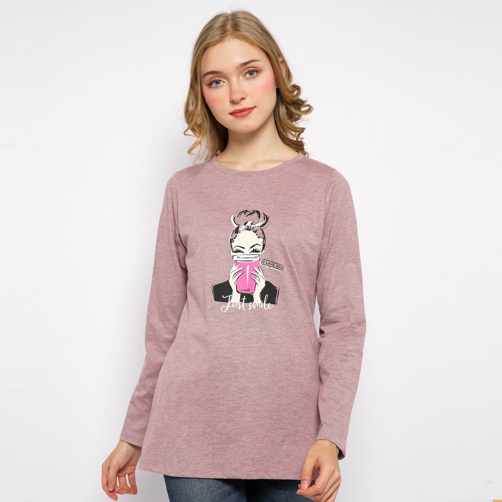 Baju Kaos Wanita Lengan Panjang Cressida Ladies - LYBDL.BB001N DAILYDOTS