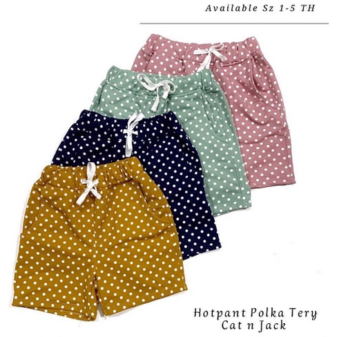 Celana Pendek Anak Laki-laki/Perempuan Motif Polkadot