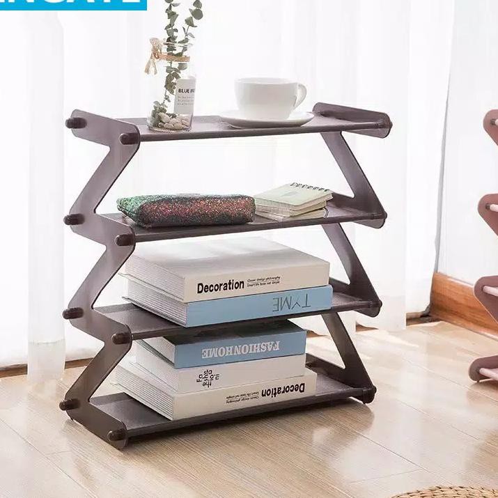 Kode 31 Rak Sepatu 4 Susun Shoe Rack Sandal Holder Mudah Bongkar Pasang Rak Buku Serbaguna Storage C Shopee Indonesia