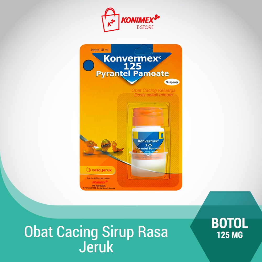 Konvermex 125 Suspensi Pyrantel Pamoate 125mg