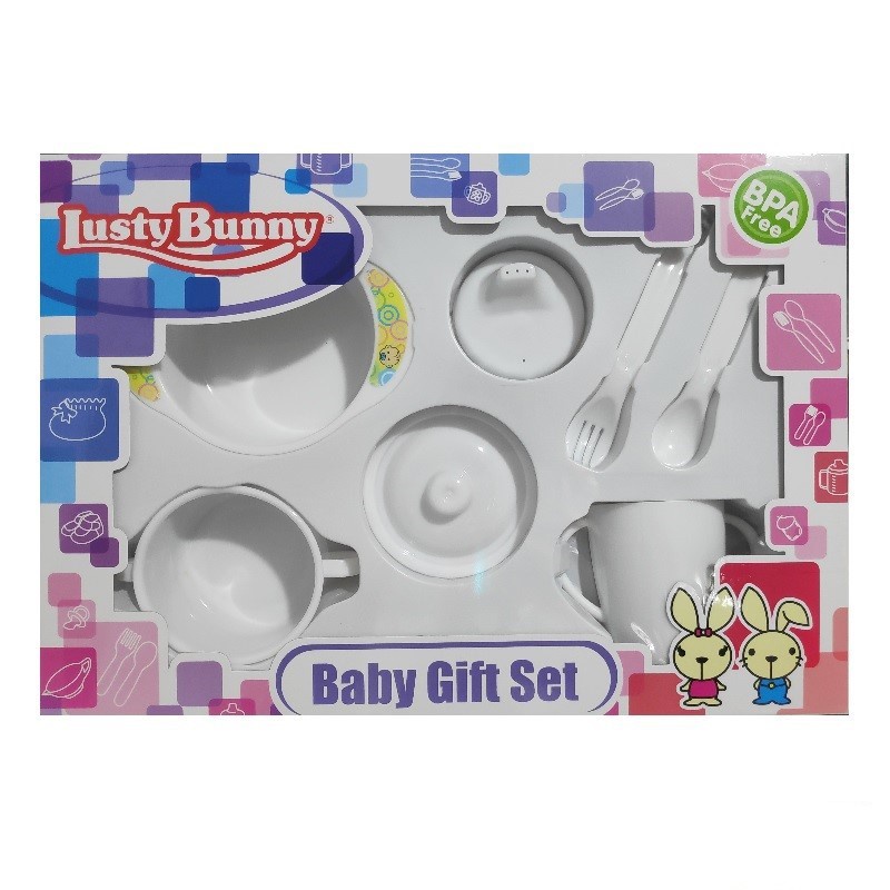 LUSTYBUNNY Feeding Set Isi 7 pcs Perlengkapan Makan Bayi - LB1838