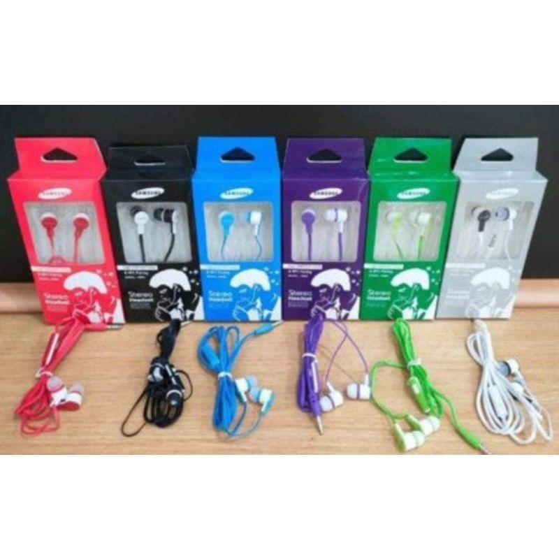 headset Samsung warna stereo earphone