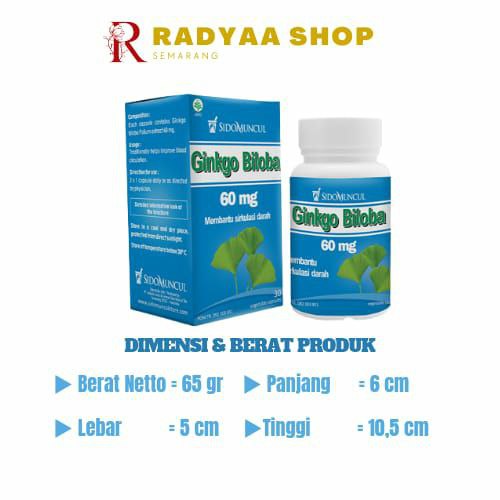 Vitamin Otak dan Peningkat Daya Ingat Ginkgo Biloba Sido Muncul