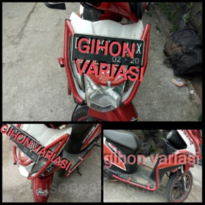 tubular guarset frame honda Beat Fi merah