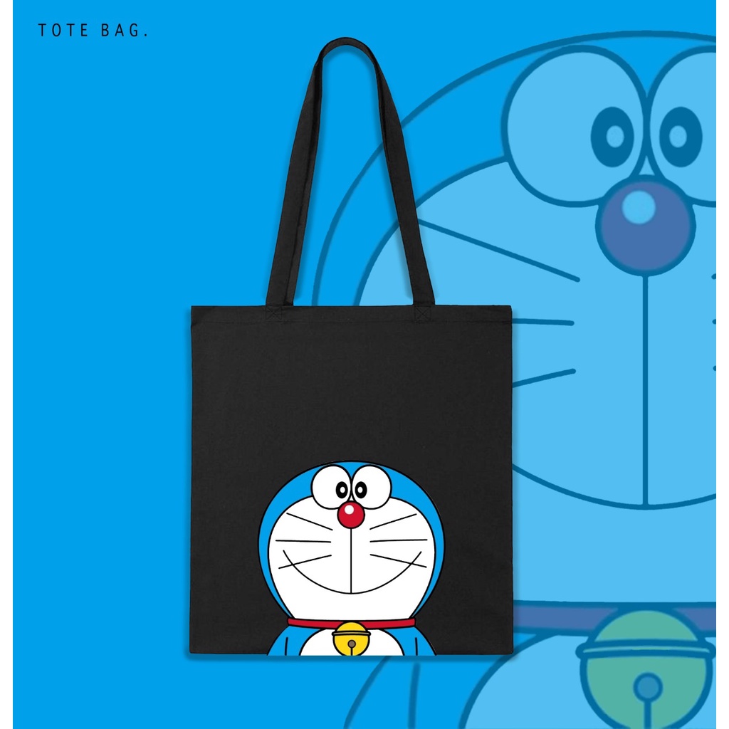 TOTE BAG WANITA / DORAEMON / TAS LES / TAS KULIAH / TAS SANTAI / BAHAN KANVAS