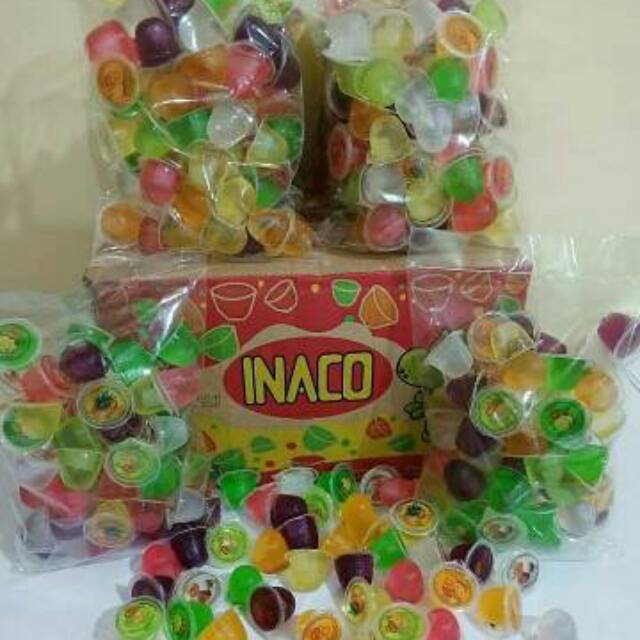 

( 1kg ) INACO Agar-agar Jelly Kiloan 1kg isi 60 pcs