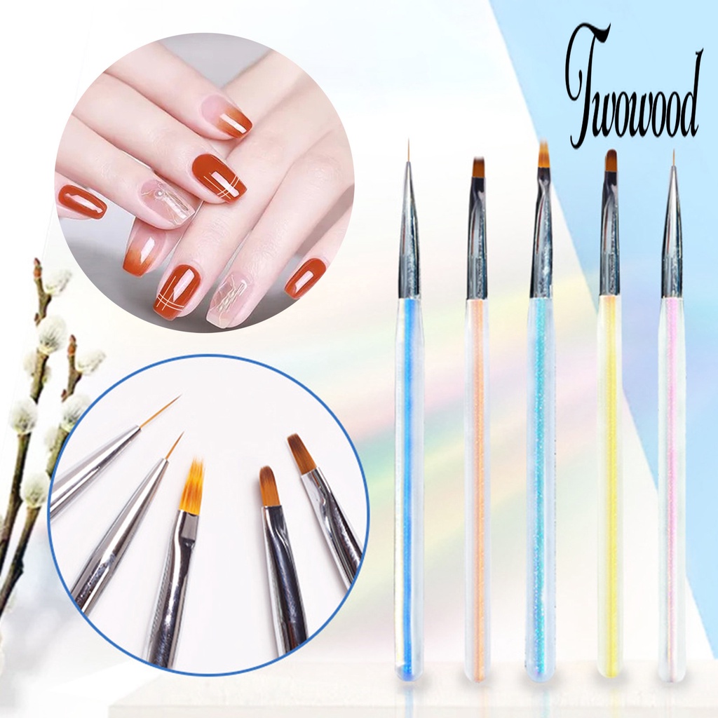 Brush Pen Lukis Bubuk Akrilik Gel UV Multifungsi Untuk Nail Art