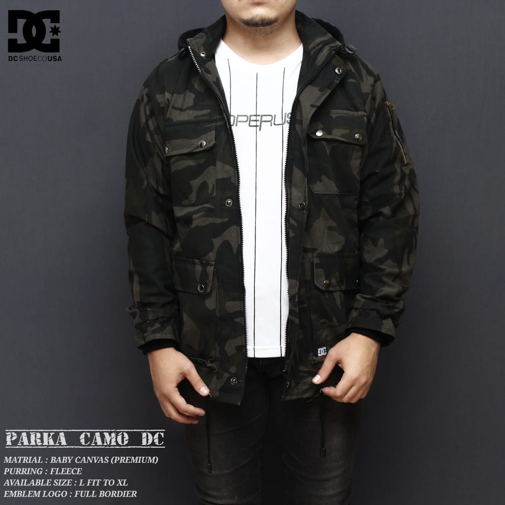 JAKET PILIHAN PRIA ! Jaket Parka Pria Camo TNI Parka Loreng / Jaket Loreng / Jaket Gunung