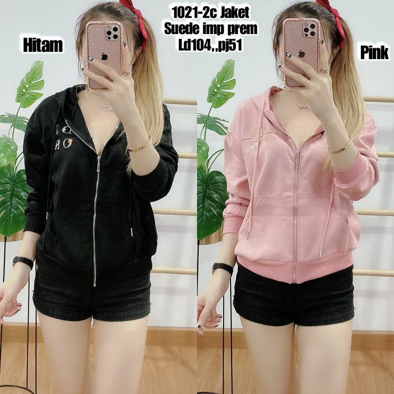 JAKET SUEDE WANITA IMPORT PREMIUM 1021-2