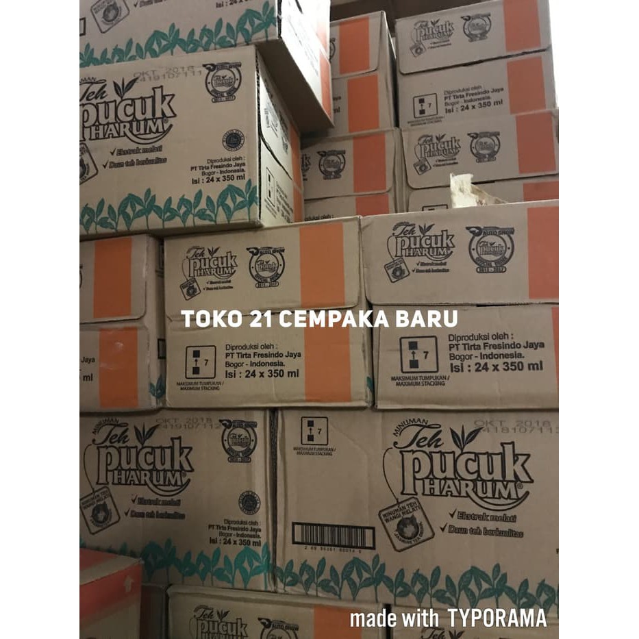 Teh Pucuk Harum 1 Karton isi 24 Pcs | Melati Manis Botol Dus Promo