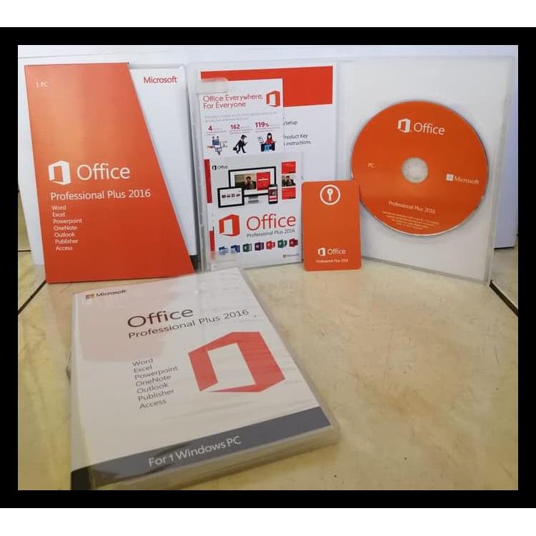 Jual Microsoft Office 2016 Professional Plus (Lisensi Original + Box ...