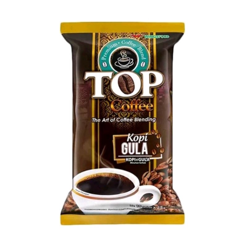 

kopi TOP coffee Kopi Gula isi 10 x 25grm