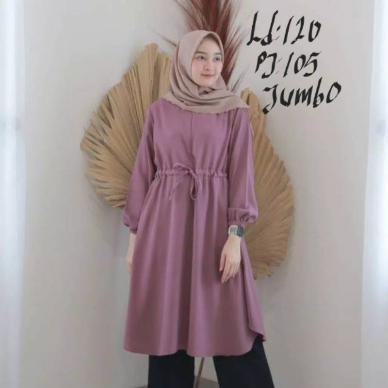 TUNIK JUMBO/BERTHA TUNIK/TUNIK MUSLIM/TUNIK HIJAB/TUNIK BIG SIZE/LD120/PJ105/REAL PICT/BUSUI&amp;BUMIL