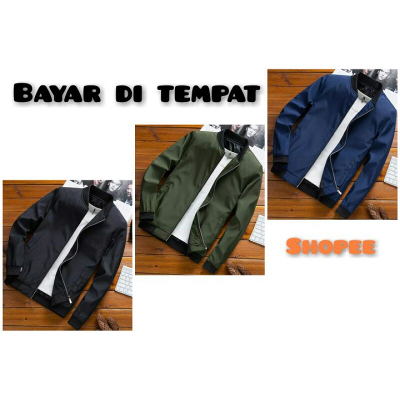 Jaket Bomber Casual Pria Terbaru 2021