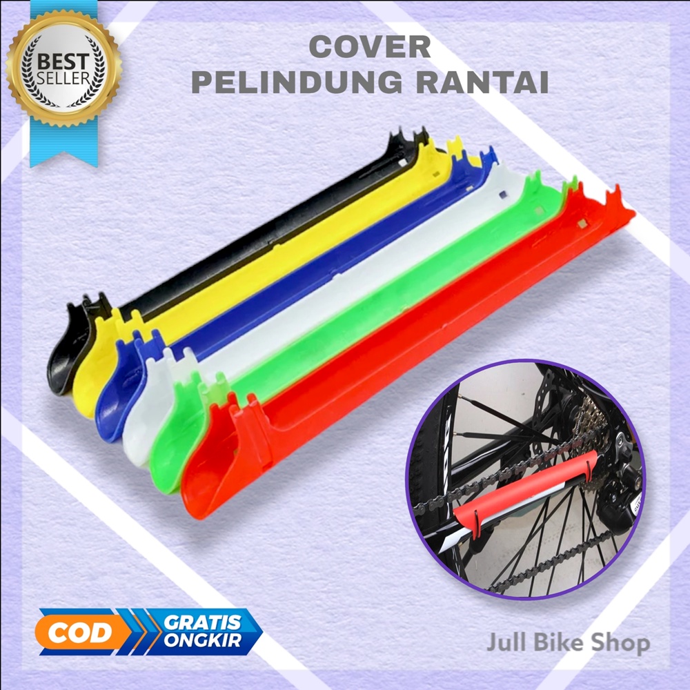 cover pelindung rantai sepeda gunung mtb lipat chain guard plastik