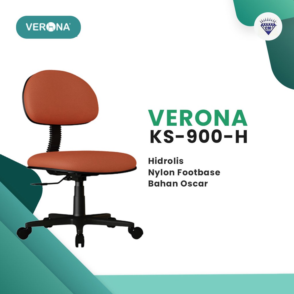 Jual Kursi Kantor Putar/Kursi Kerja Putar/Kursi Kantor/Kursi Staff Kantor Di Malang Verona KS-900-H