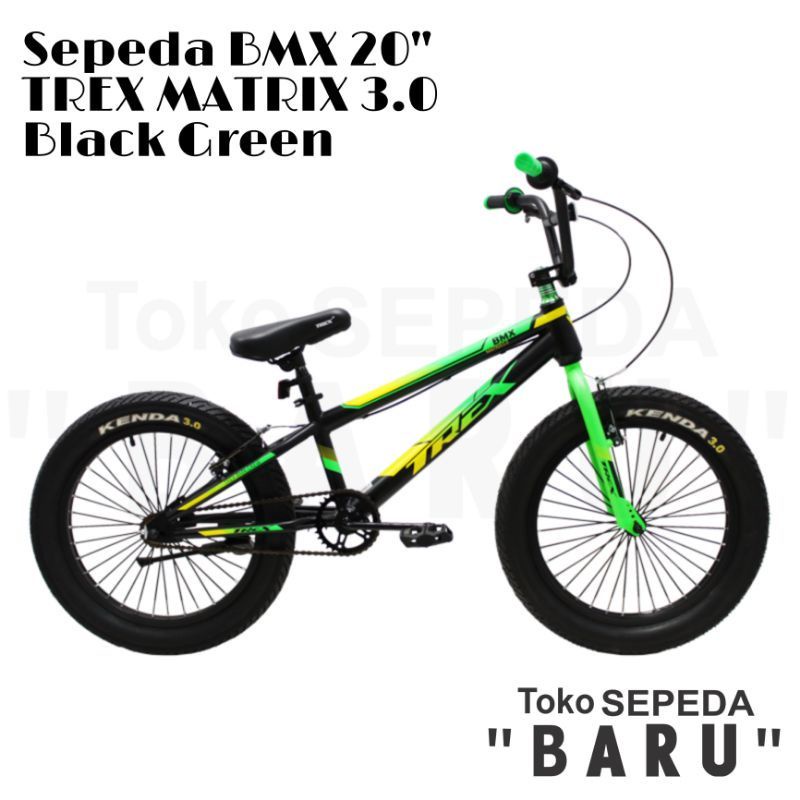 Sepeda Bmx 20 x 3.0 Ban Jumbo Trex Matrix Besi tebal V.brake n cakram Murah