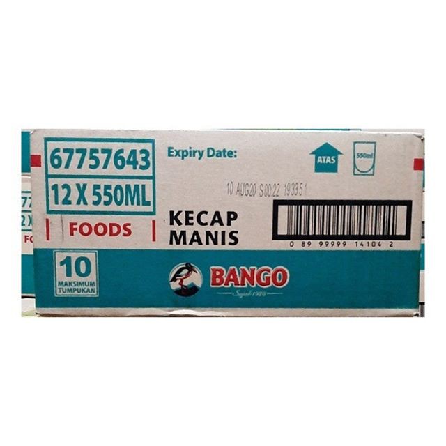 

Kecap Bango Refil 550 ml isi 12pcs/Kartonan