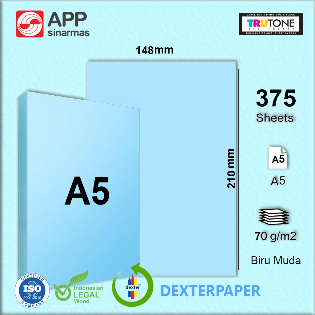 

MilL KERTAS A5 70GR PAPERONE/ A5 WARNA KERTAS PRINT LABEL PENGIRIMAN RESI ONLINE KERTAS HVS A5 70