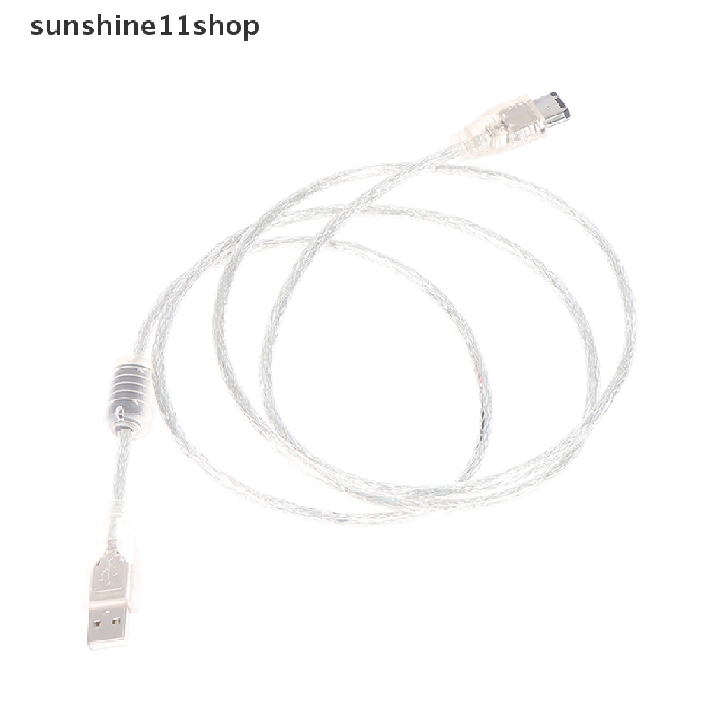 Sho 1pc Firewire IEEE 1394 6 Pin Male Ke USB 2.0 Male Adaptor Konverter Kabel