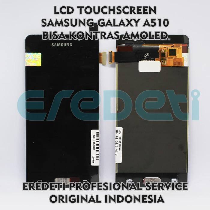 LCD TOUCHSCREEN SAMSUNG A510 BISA KONTRAS AMOLED KD-002601 - Hitam Terjangkau