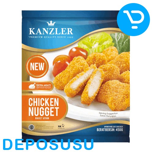 

Kanzler Chicken Nugget Nuget Crispy Krispy Krispi Naget 450g - BIASA - BARU