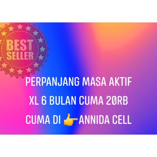 Tembak masa aktif XL 6 bulan/perpanjang masa aktif XL/XL axiata/Voucher