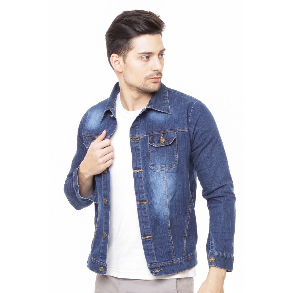 Jaket  Tangan panjang Denim PriaModel Terbaru - XSHOP Jimmy