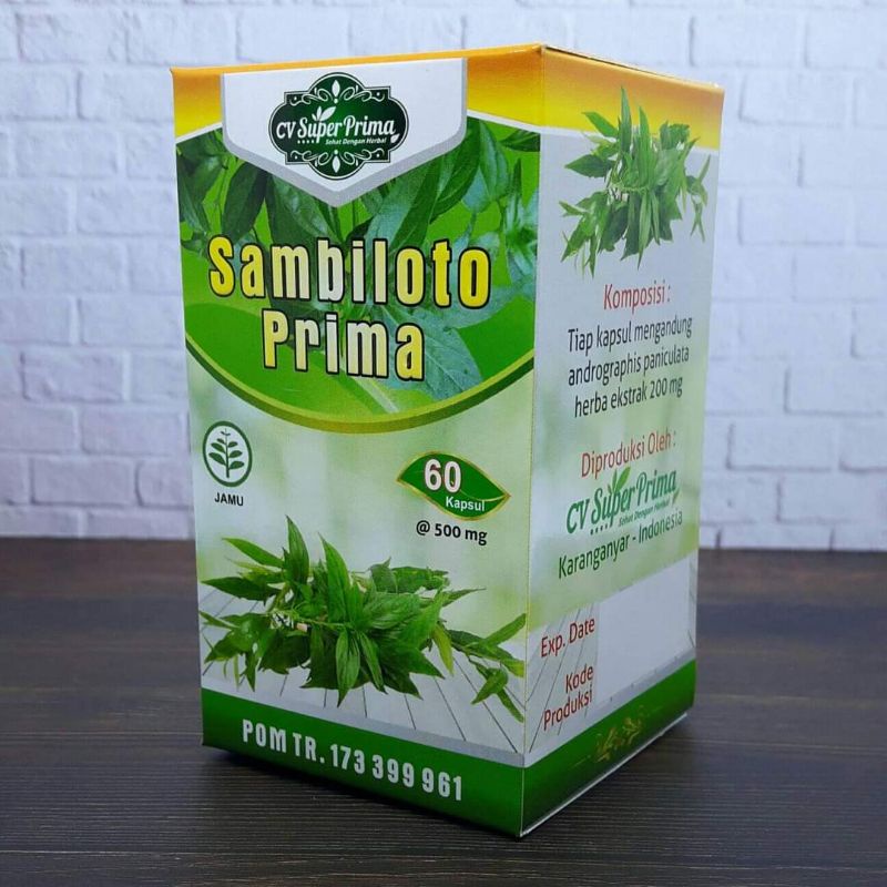 HERBAL EXTRAK SAMBILOTO 60 /MENURUNKAN DEMAM/MENGUATKAN KEKEBALAN TUBUH