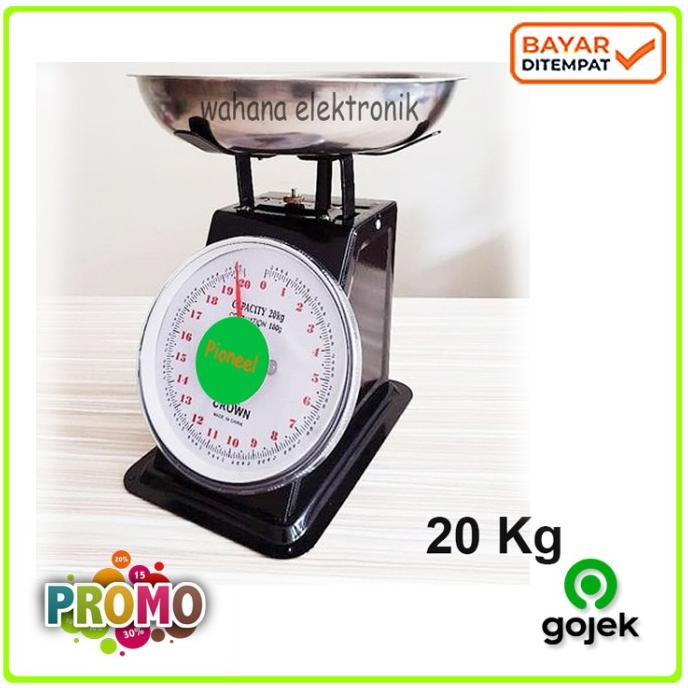 CROWN Timbangan Duduk Timbangan Manual Timbangan Buah Crown 20 Kg