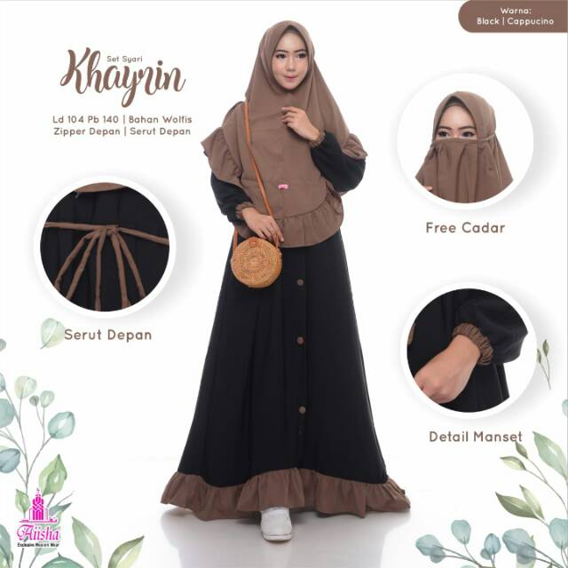 Gamis syari Khayrin ori by aiisha