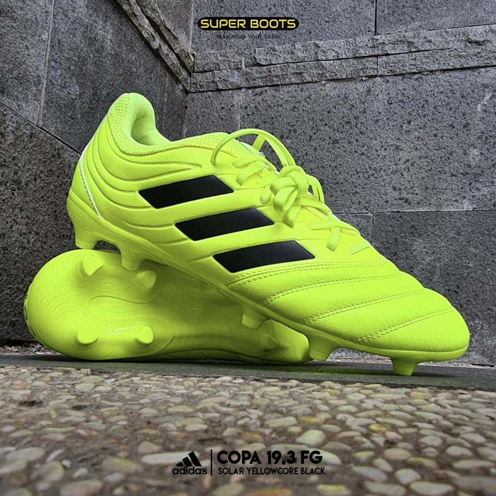 Sepatu Bola Adidas Copa 19.3 FG – Solar Yellow Original F35495
