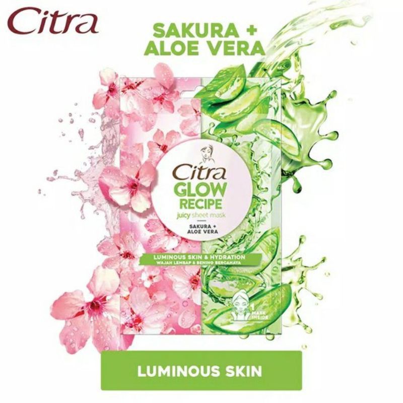 citra Glow recipe juicy sheet mask