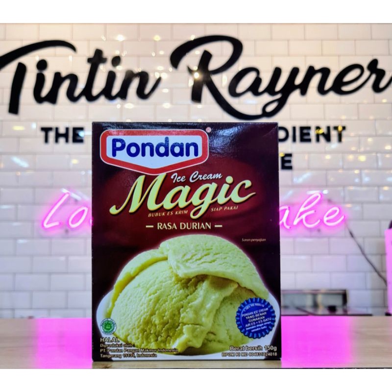Pondan Ice Cream Premiks Es Krim Magic Durian 150gr