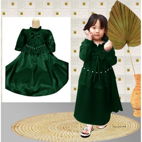 MX CRISTY KID BAJU ANAK PEREMPUAN DRESS KID BROKAT USIA ANAK UMUR 5 6 7 TAHUN TERGANTUNG BADAN ANAK