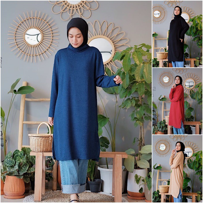 Vanda Turtle Tunik // Long Tunik Remaja Kuliah