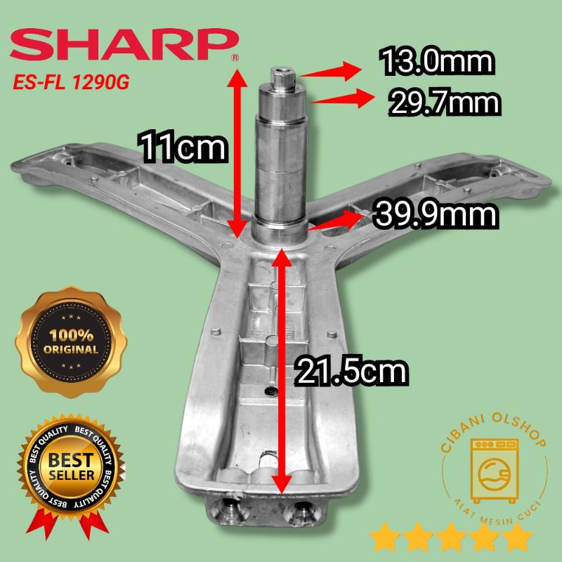 Spider Segitiga Baling Baling Mesin Cuci Sharp ES-FL1290G esfl 1290g