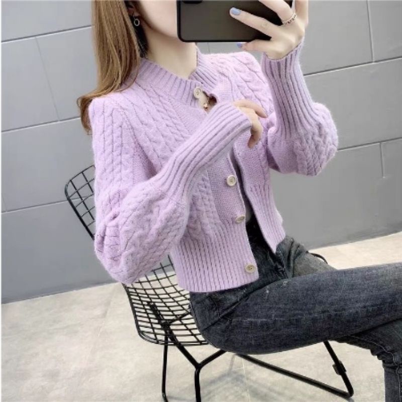 MDLV ~ 19150 KAORI CHUNKY KNIT CARDIGAN KOREA CARDIGAN RAJUT TEBAL KARDIGAN PREMIUM FASHION IMPORT