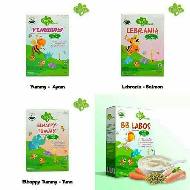 Nayz Bubur Organik Tematik Bubur Bayi sehat